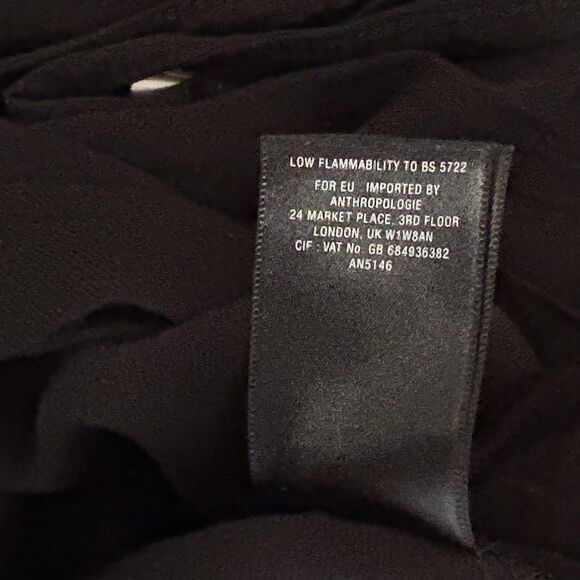 Elevenses Anthropologie Shorts Romper Black White Nautical Stripe‎ Size M - Picture 14 of 15